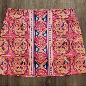 Lilly Pulitzer Pink and Orange Patterned Skort